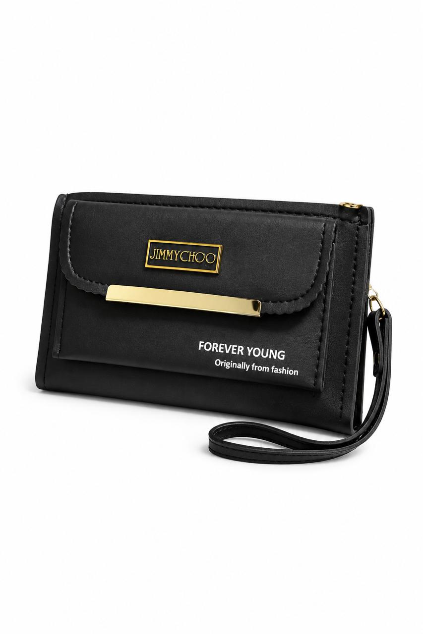 Dual Zip With Flap Pocket Hand Pouch
