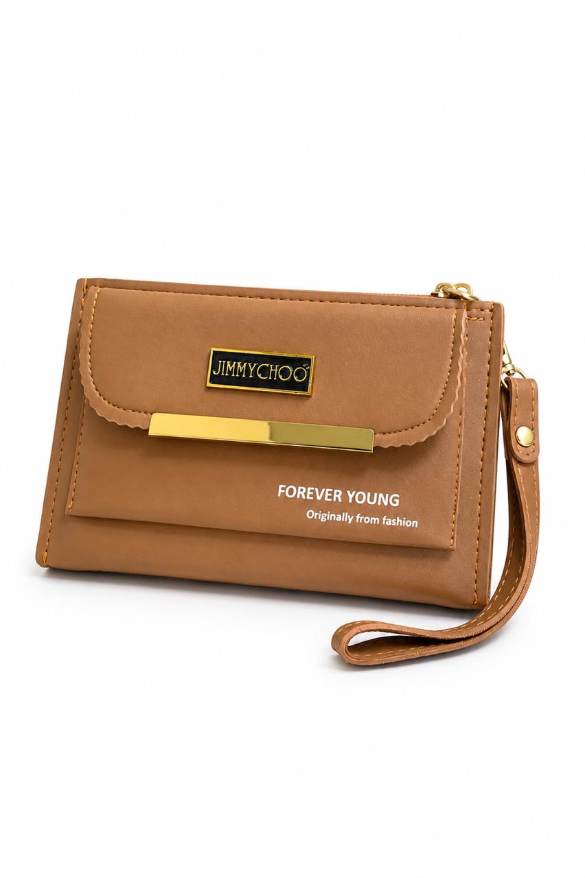 Dual Zip With Flap Pocket Hand Pouch