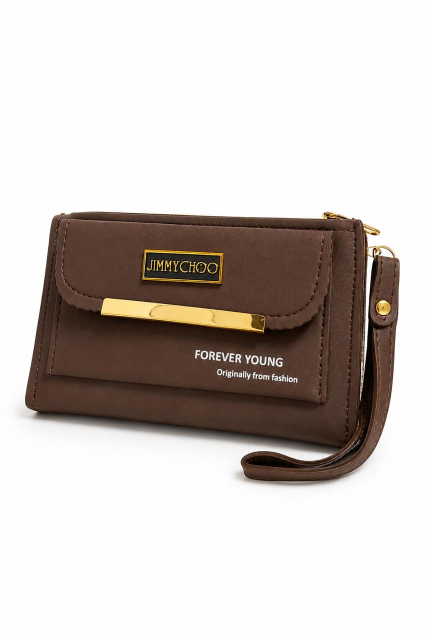 Dual Zip With Flap Pocket Hand Pouch