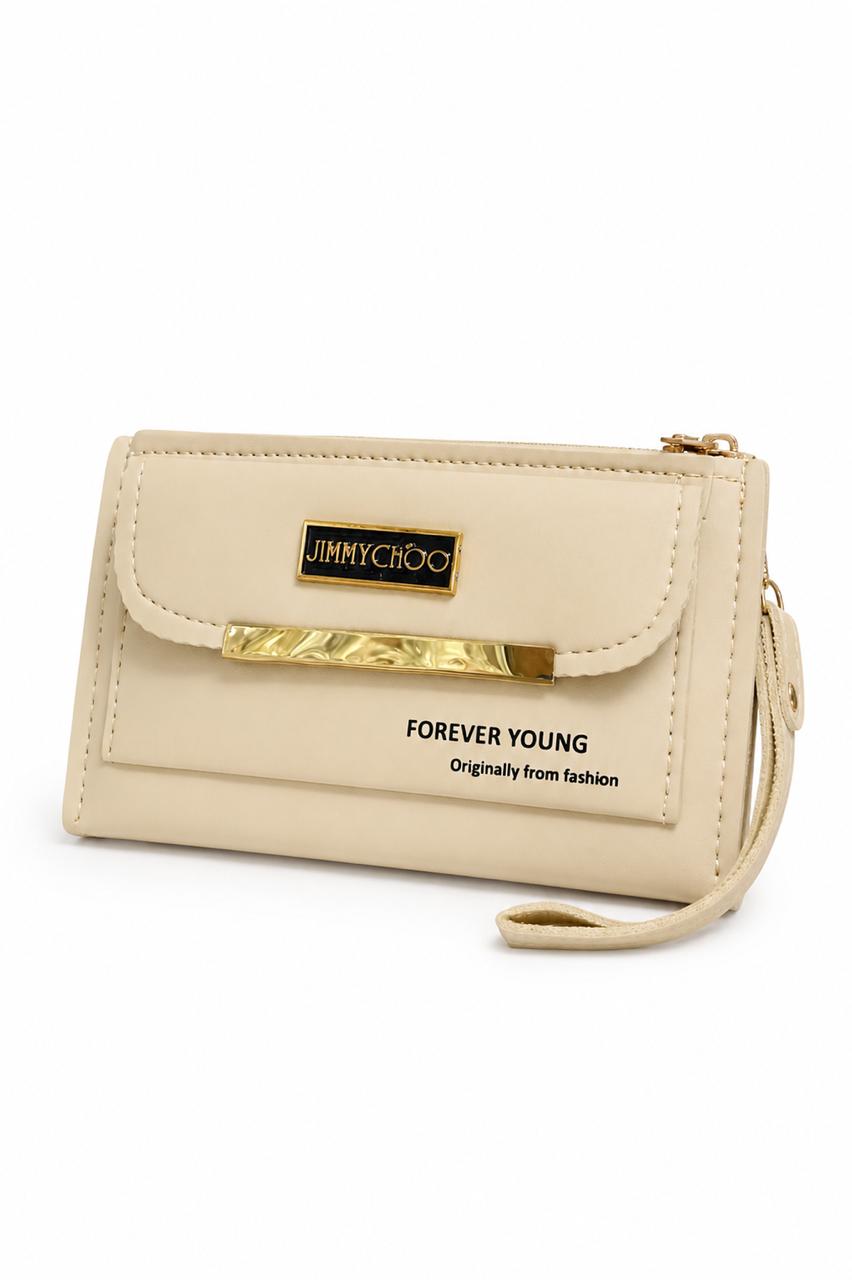 Dual Zip With Flap Pocket Hand Pouch