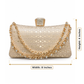 Elegant gold evening clutch