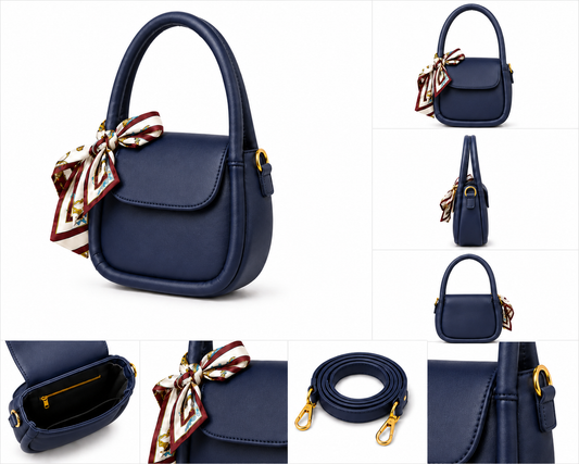 Bow Scarf Mini Handbag