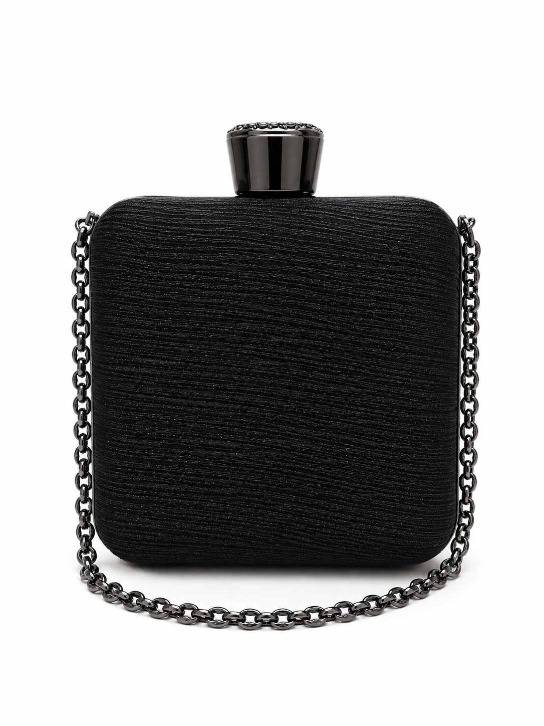 Square Shape clutch with chain