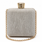 Square Shape clutch with chain