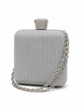 Square Shape clutch with chain